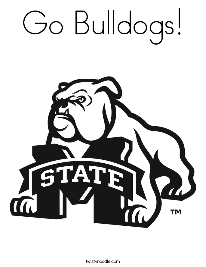 685x886 Go Bulldogs Coloring Page