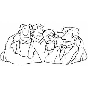 300x300 Mount Rushmore Coloring Page