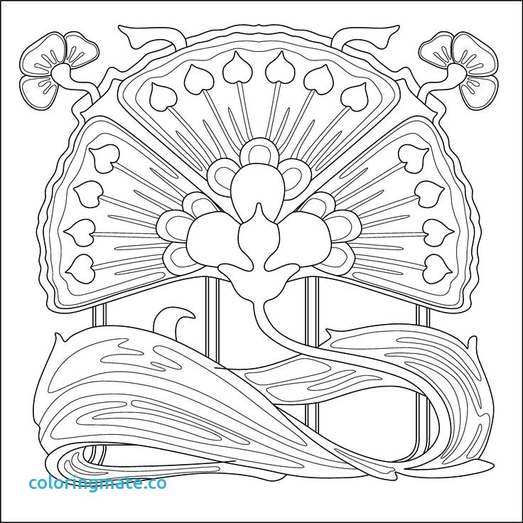 736x736 Alphonse Mucha Coloring Pages Pleasing Art Nouveau Coloring Pages