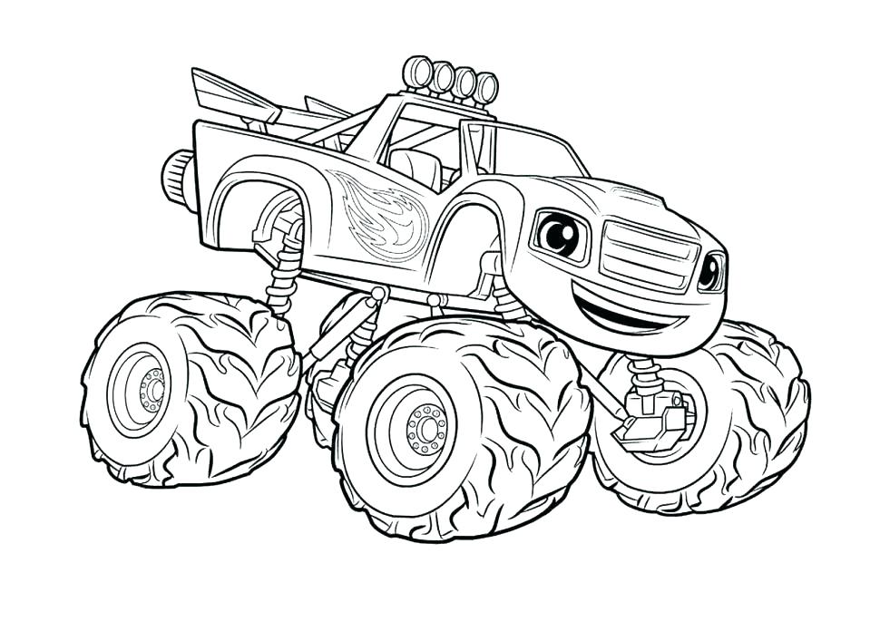 Mud Truck Coloring Pages 7