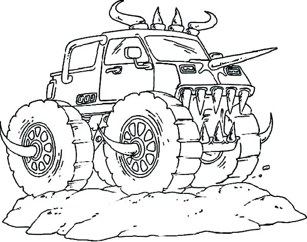 Mud Truck Coloring Pages 5