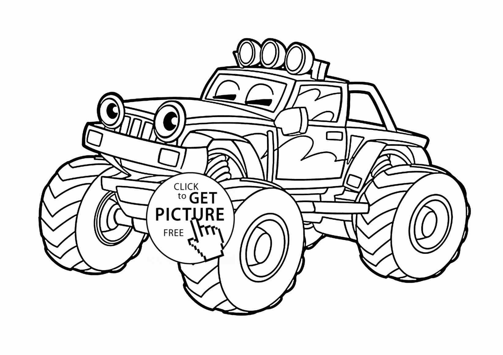 Mud Truck Coloring Pages 10
