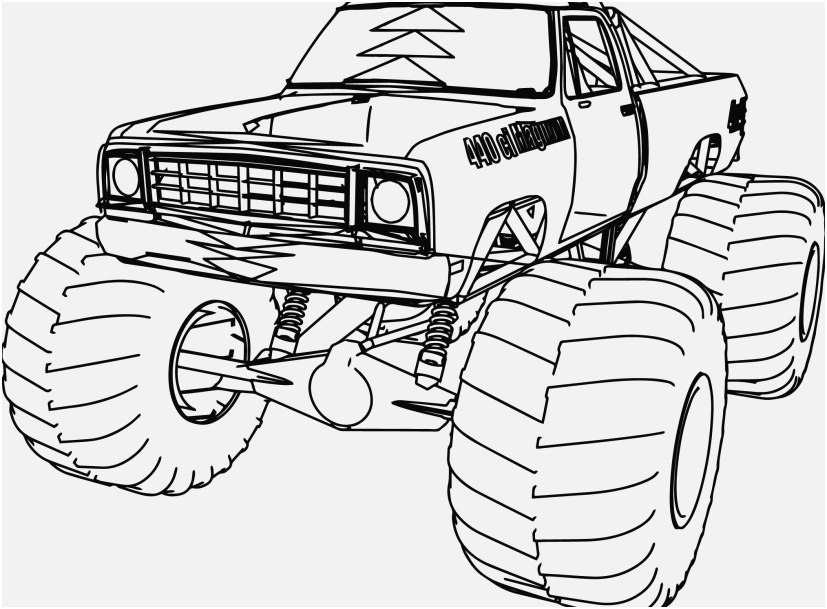Mud Truck Coloring Pages 1