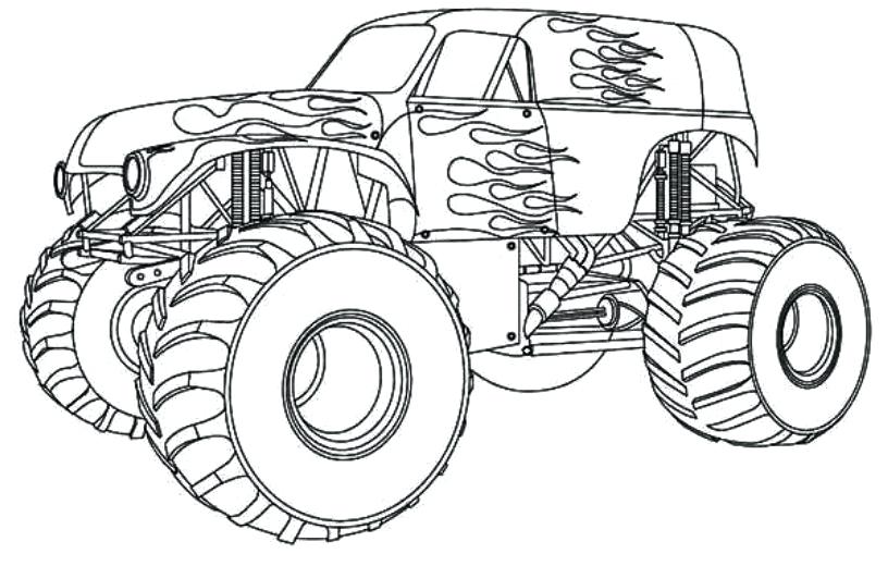 Mud Truck Coloring Pages 4