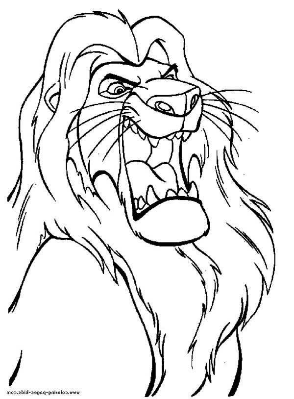 Mufasa The Great The Lion King Coloring Page 600x814 Mufasa The Great The Lion King Coloring Page