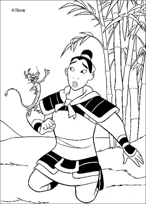Li Shang Coloring Pages 607x850 Li Shang Coloring Pages