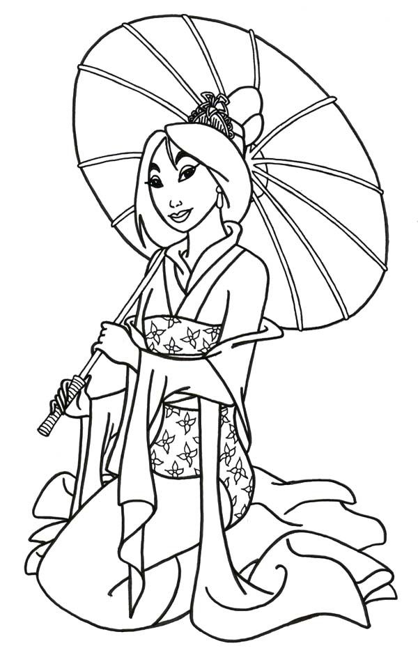 Mulan Coloring Pages 600x940 Mulan Coloring Pages