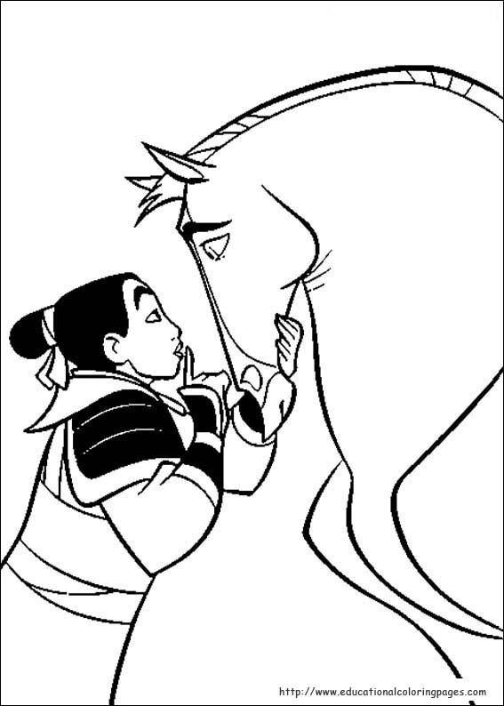 Mulan Coloring Pages 567x794 Mulan Coloring Pages