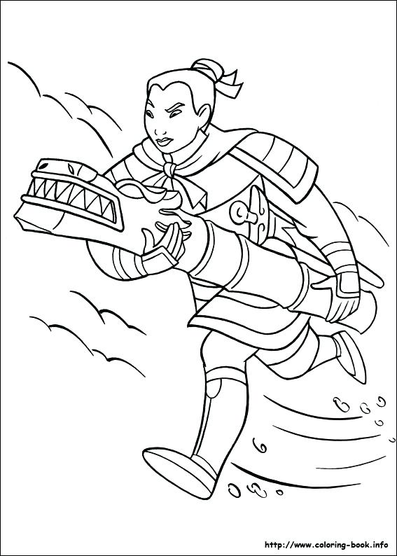 Mulan Coloring Pages 567x794 Mulan Coloring Pages