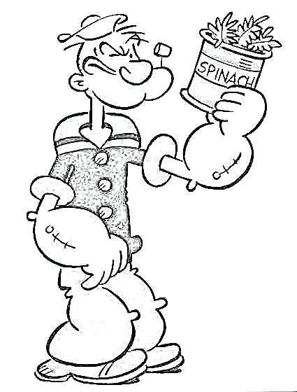 425x560 Popeye Coloring Pages Coloring Pages Mule Head Drawing Drawings