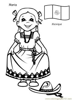 Free Printable Coloring Page Kids From Around The World 017 236x325 Free Printable Coloring Page Kids From Around The World 017