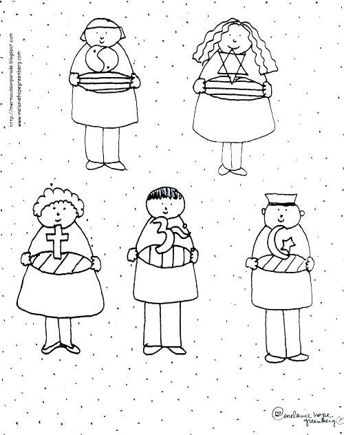 Children Coloring Page Multicultural Children Coloring Page 500x632 Children Coloring Page Multicultural Children Coloring Page