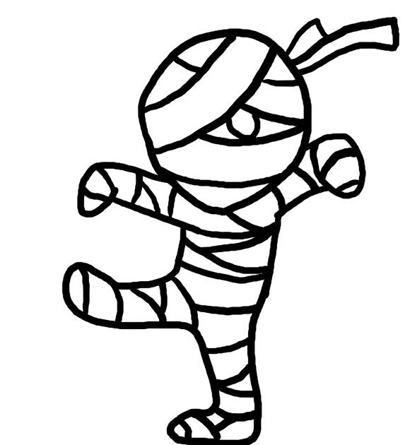 Mummy Coloring Pages Halloween Free Color For Kids 580x630 Mummy Coloring Pages Halloween Free Color For Kids