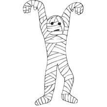 Mummy Zombie Coloring Pages 220x220 Mummy Zombie Coloring Pages
