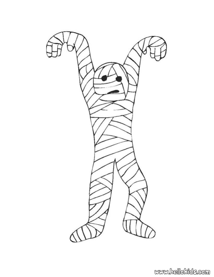 Scary Mummy Coloring Pages 820x1060 Scary Mummy Coloring Pages