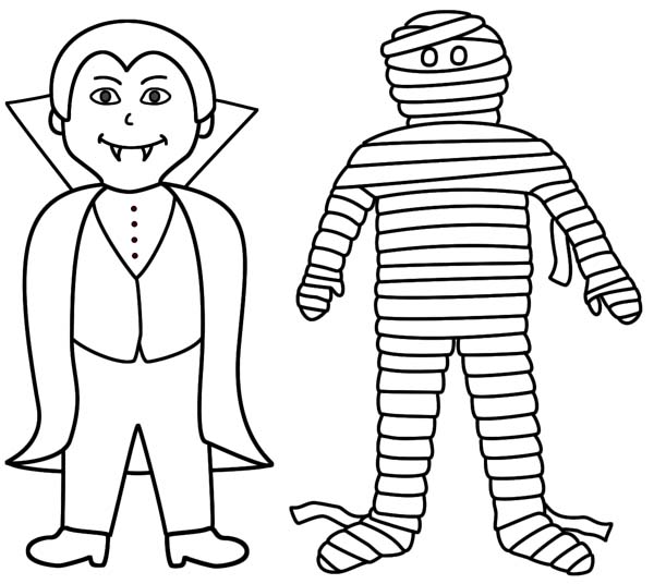 Vampire Pictures To Color Vampire And Mummy Are Best Friend 600x536 Vampire Pictures To Color Vampire And Mummy Are Best Friend