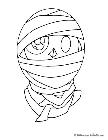 Enchanted Mummy Coloring Pages 364x470 Enchanted Mummy Coloring Pages
