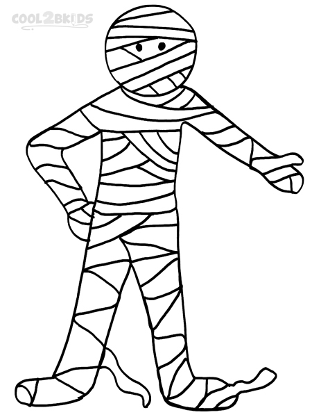 Kids Mummy Coloring Pages 450x600 Kids Mummy Coloring Pages