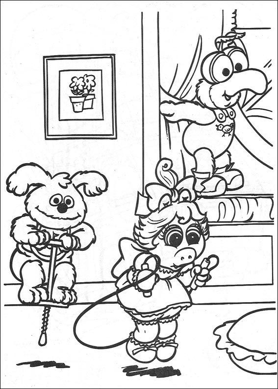 Kids N 57 Coloring Pages Of Muppet Babies 567x794 Kids N 57 Coloring Pages Of Muppet Babies