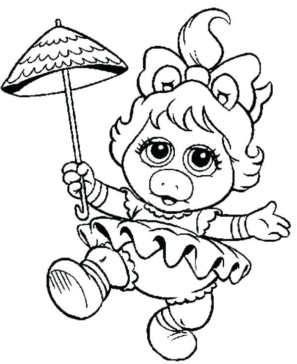 Muppet Coloring Pages Coloring Pages Miss Piggy From Babies 600x735 Muppet Coloring Pages Coloring Pages Miss Piggy From Babies