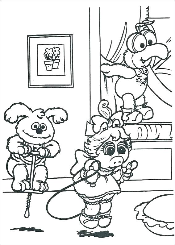 567x794 Muppet Coloring Pages The Coloring Pages Gonzo Muppet Coloring