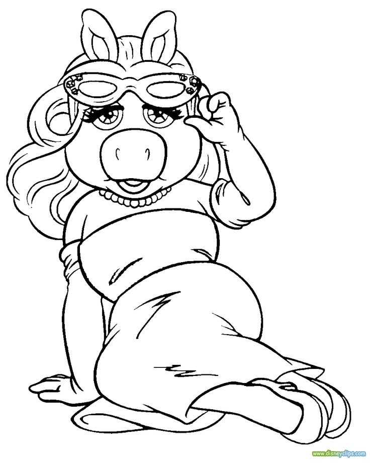 736x920 Mrs Piggy Coloring Pages 71 Best The Muppet Show Images