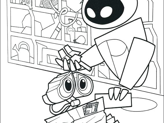 567x425 Wall E Coloring Pages Wall E Coloring Pages X A A Previous Image