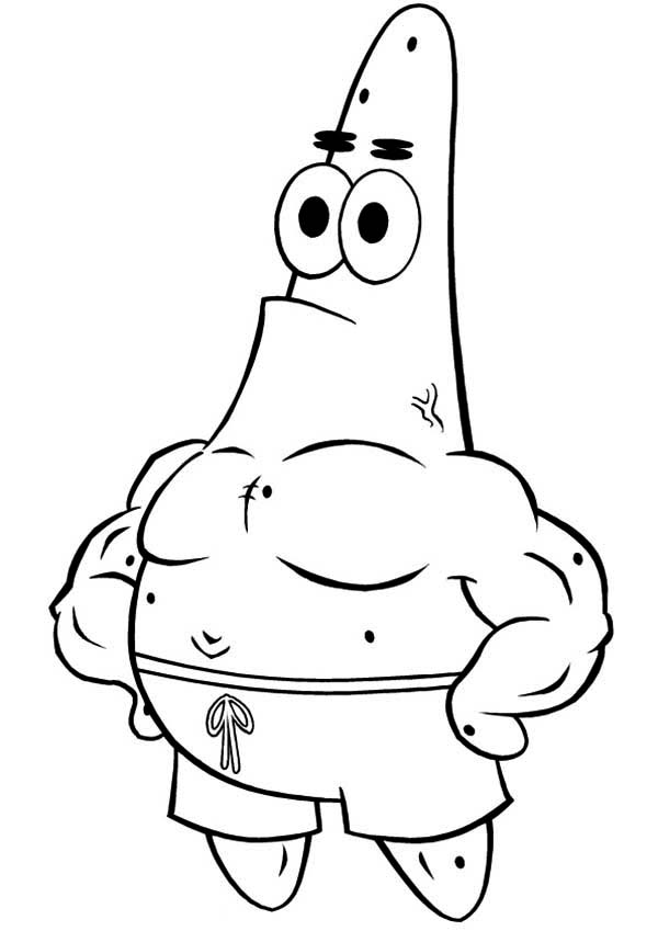 Patrick Star Coloring Pages 600x849 Patrick Star Coloring Pages