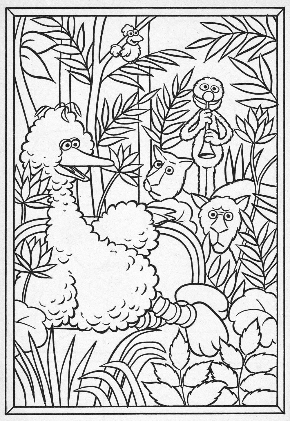 Henri Rousseau Monster Art, Big Bird And Coloring Books 1000x1451 Henri Rousseau Monster Art, Big Bird And Coloring Books