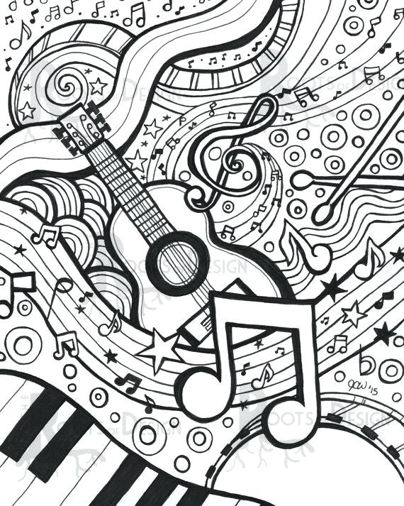 Music Coloring Pages 570x713 Music Coloring Pages