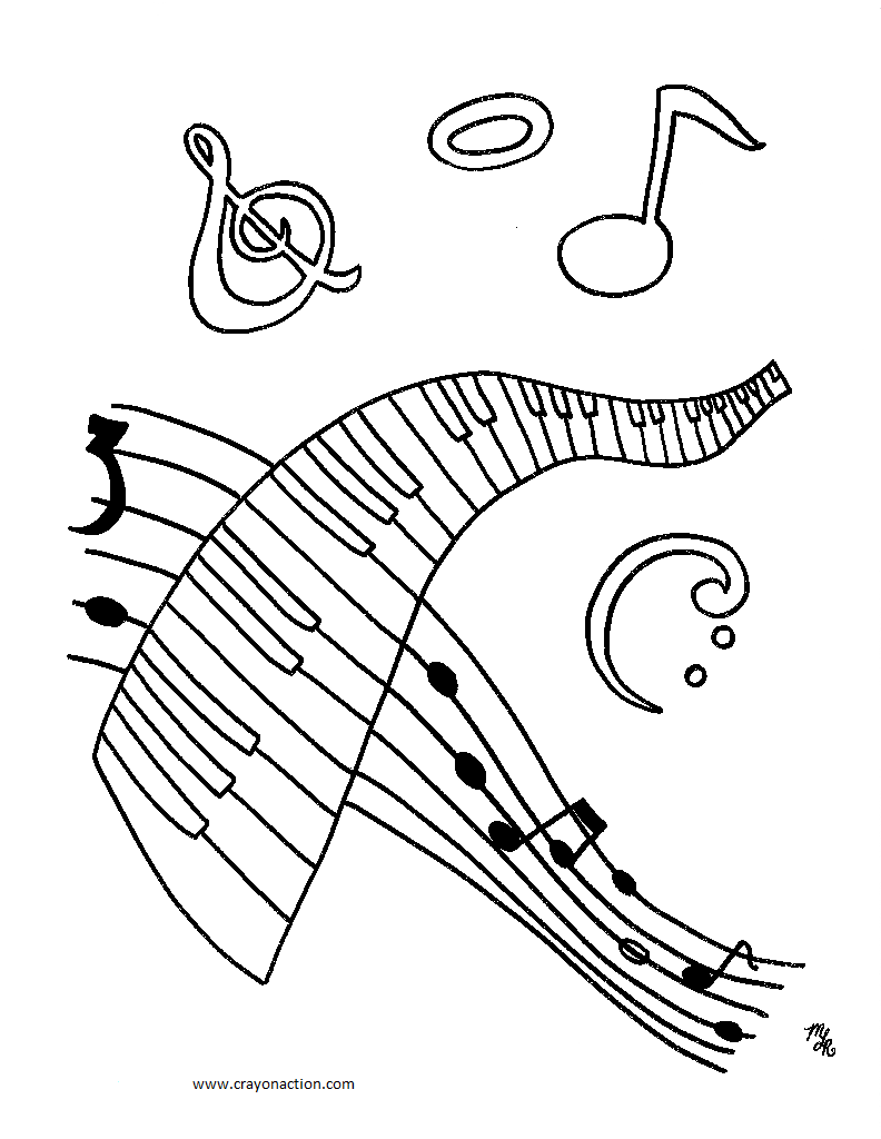 Unique Music Notes Symbols Coloring Pages 5760 792x1024 Unique Music Notes Symbols Coloring Pages 5760