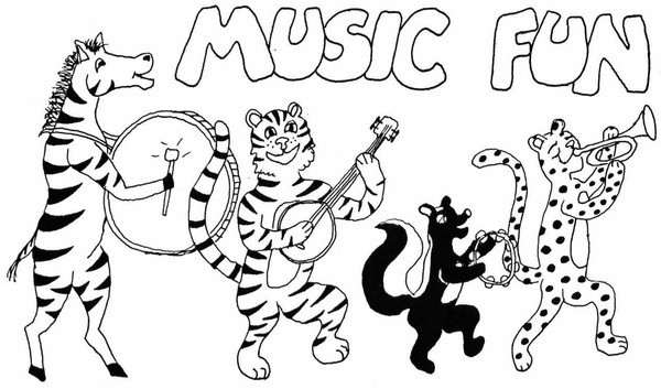 Coloring Sheet Of Animal Music Fun For Kids 600x353 Coloring Sheet Of Animal Music Fun For Kids