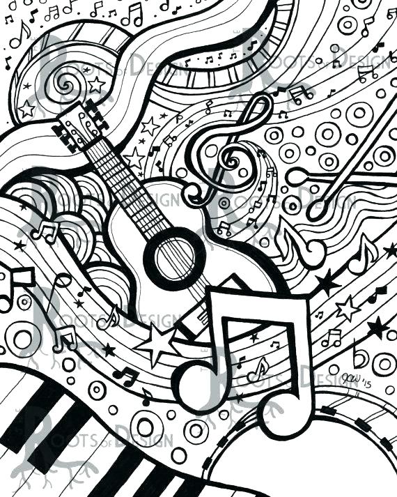 Music Note Coloring Pages Icontent 570x713 Music Note Coloring Pages Icontent