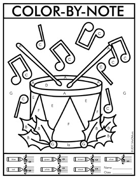 Christmas Color By Note Music Coloring Pages By Sillyomusic Tpt 271x350 Christmas Color By Note Music Coloring Pages By Sillyomusic Tpt
