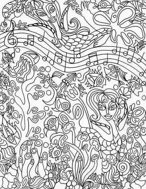 Coloring Pages And Coloring Books. Music Coloring Pages For Adults 600x776 Coloring Pages And Coloring Books. Music Coloring Pages For Adults