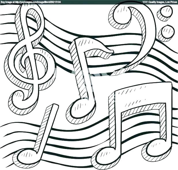 618x591 Music Notes Coloring Sheets