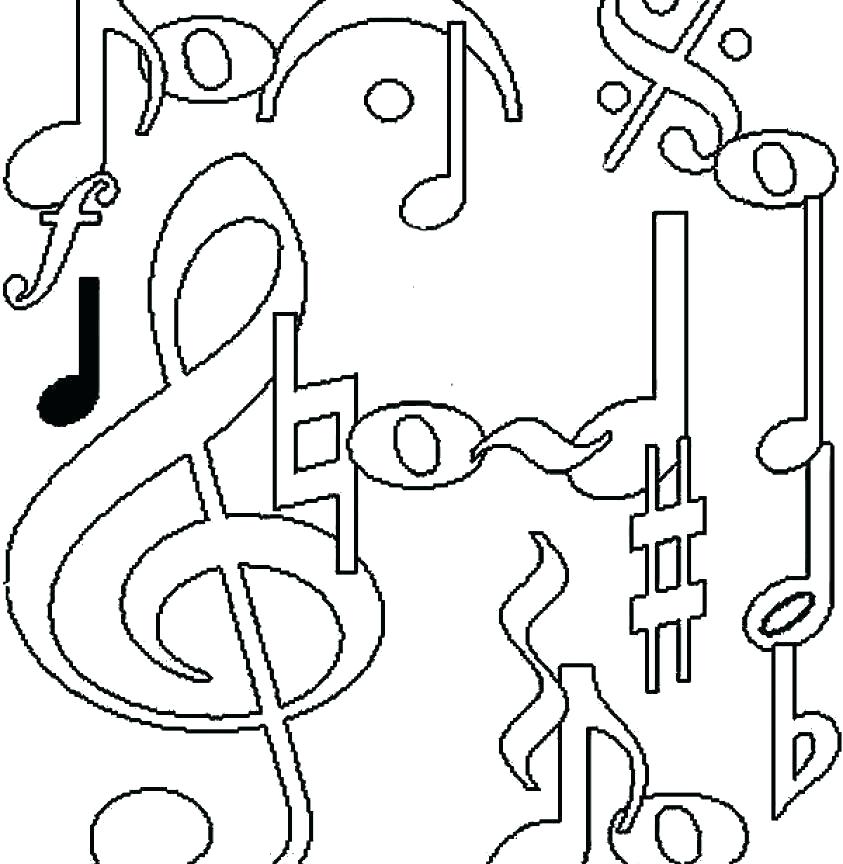 843x864 Music Notes Coloring Page Music Coloring Pages Printable Get This