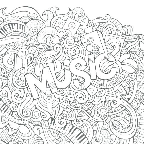 500x500 Music Coloring Sheets Free Printable Color By Number Sheets Music