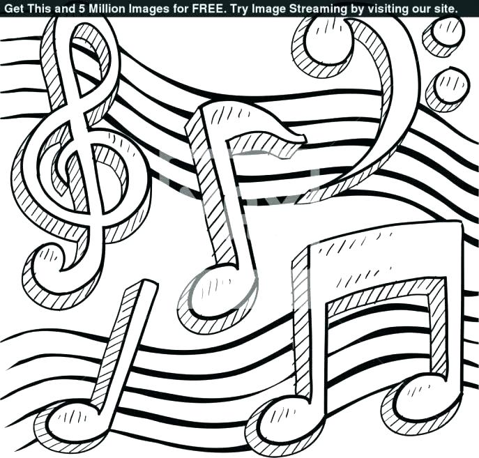 687x657 Music Notes Coloring Page Music Coloring Pages Printable Music