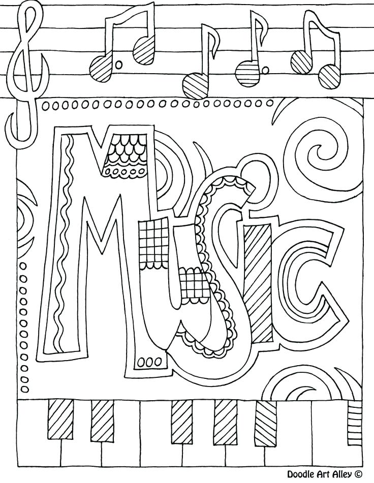 736x951 Music Notes Coloring Pages Printable Musical Notes Music Notes