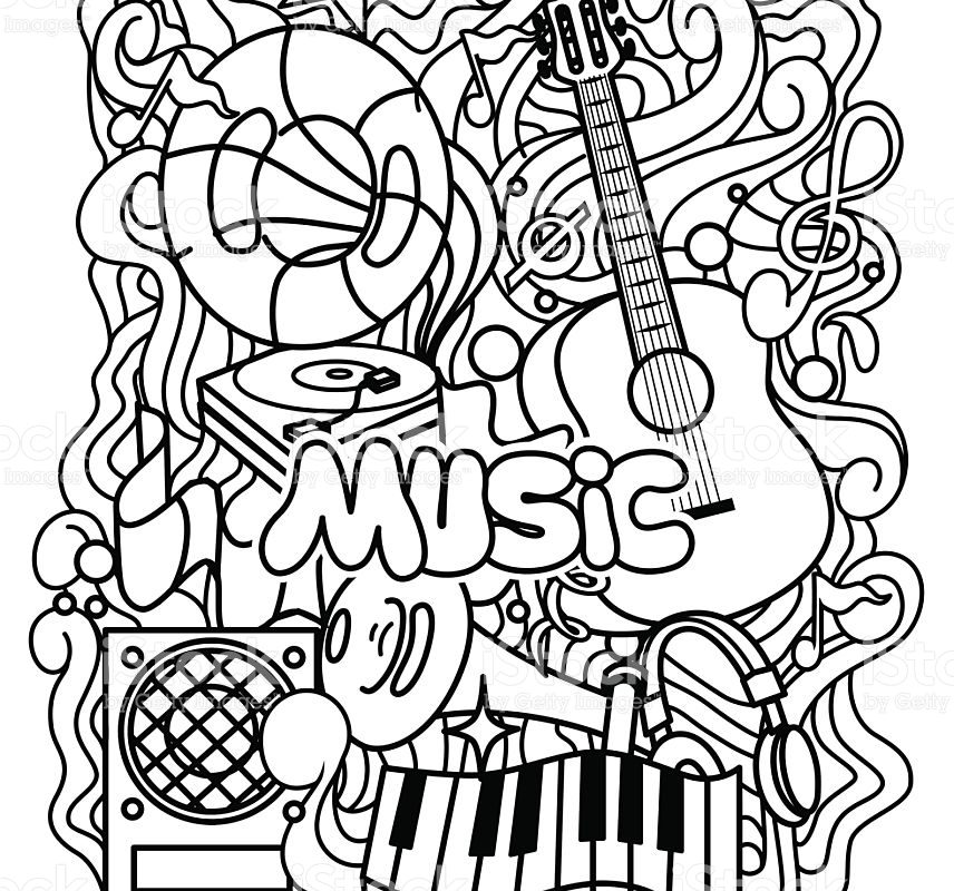 Music Color Page I Like To Print These On The Back Of Sub Coloring 856x800 Music Color Page I Like To Print These On The Back Of Sub Coloring