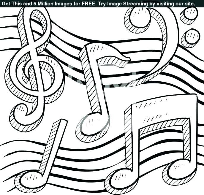 687x657 Free Music Coloring Pages Idea Music Coloring Pages For Music