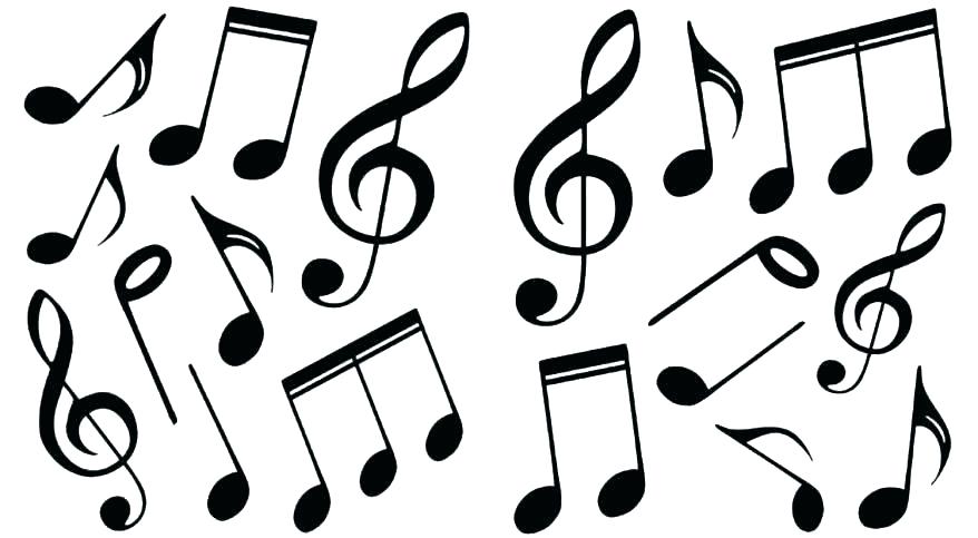 878x483 Music Note Coloring Page Music Note Symbol Coloring Pages Notes