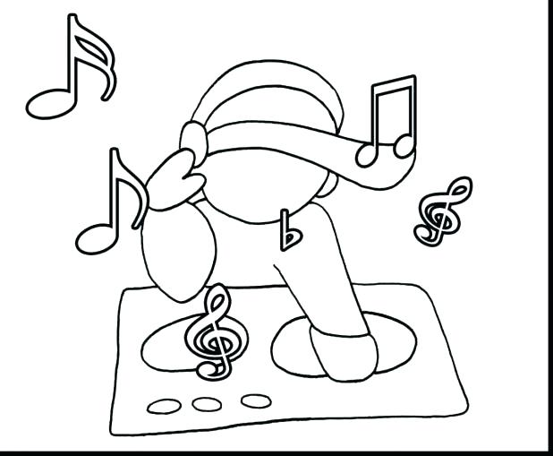 618x509 Music Notes Coloring Page Printable Music Note Coloring Pages