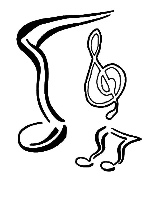 600x780 Printable Music Note Coloring Pages Coloring Me
