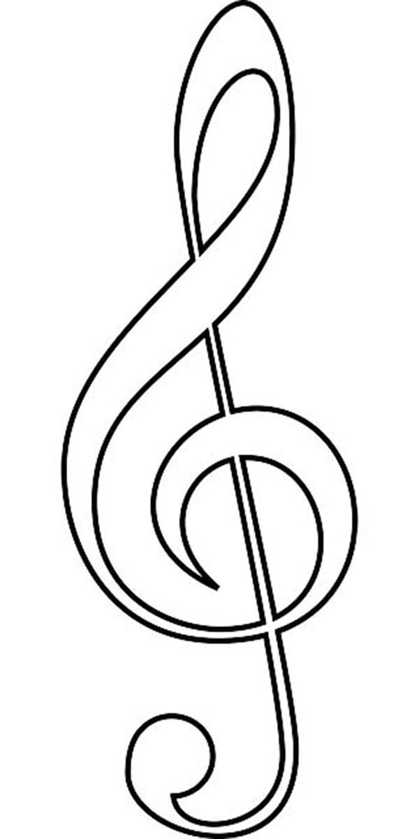 Music Note Coloring Pages 600x1200 Music Note Coloring Pages