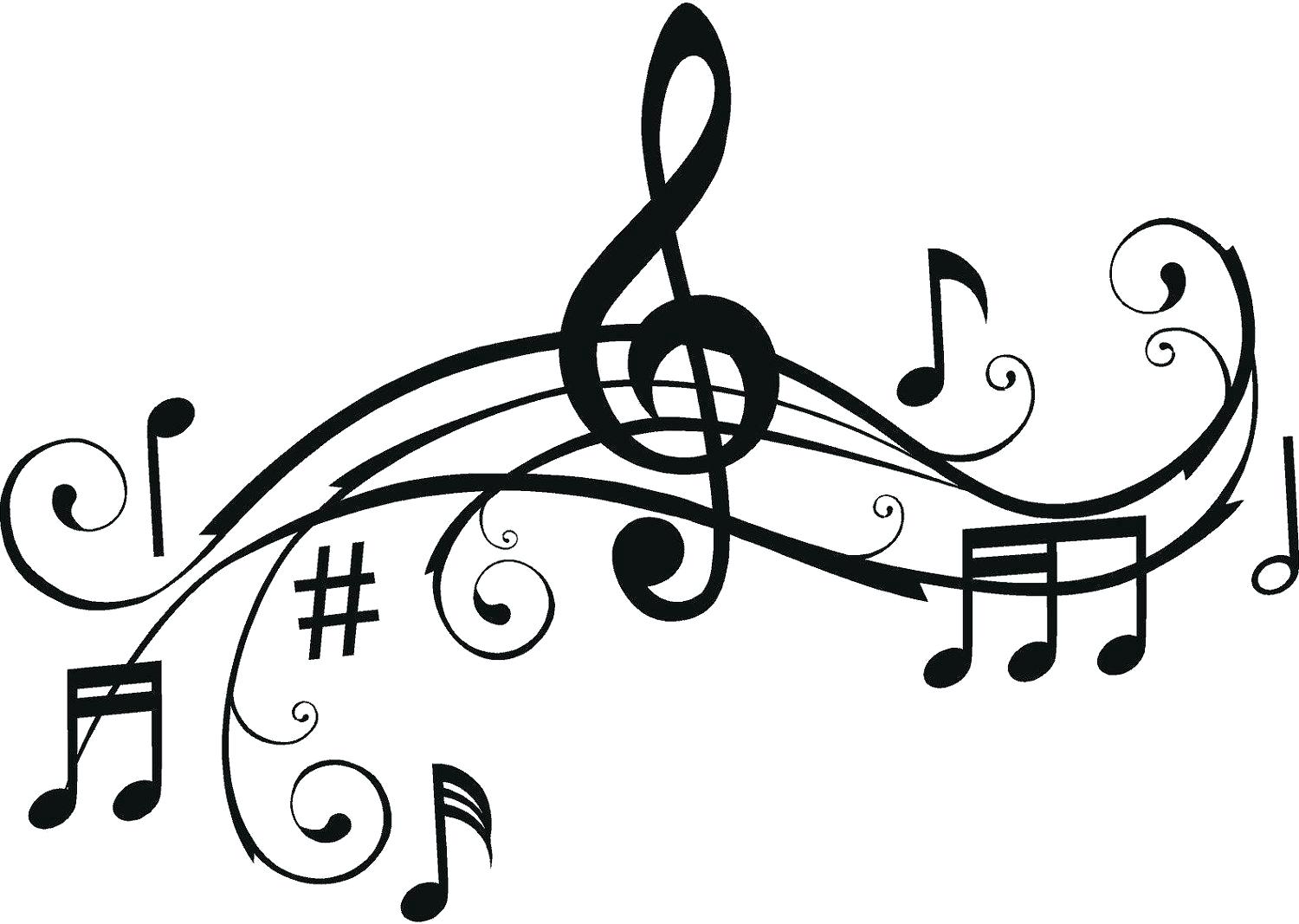 1500x1067 Coloring Pages For Adults Flowers Treble Clef Template And Bass