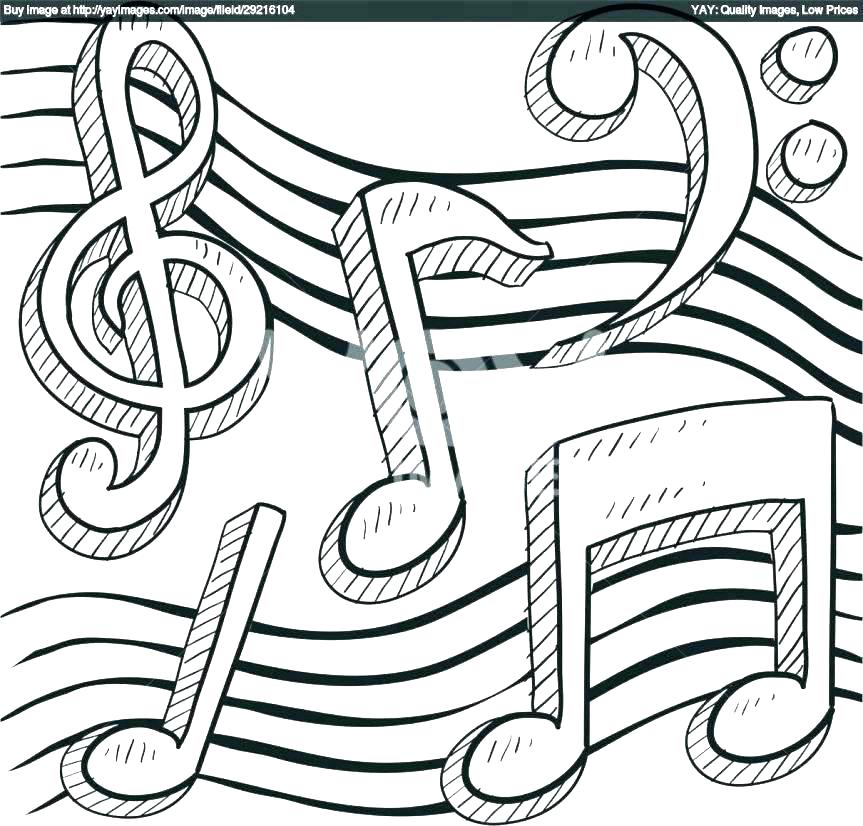 863x826 Coloring Pages Music Notes Free Printable With Ntable Plus Musical