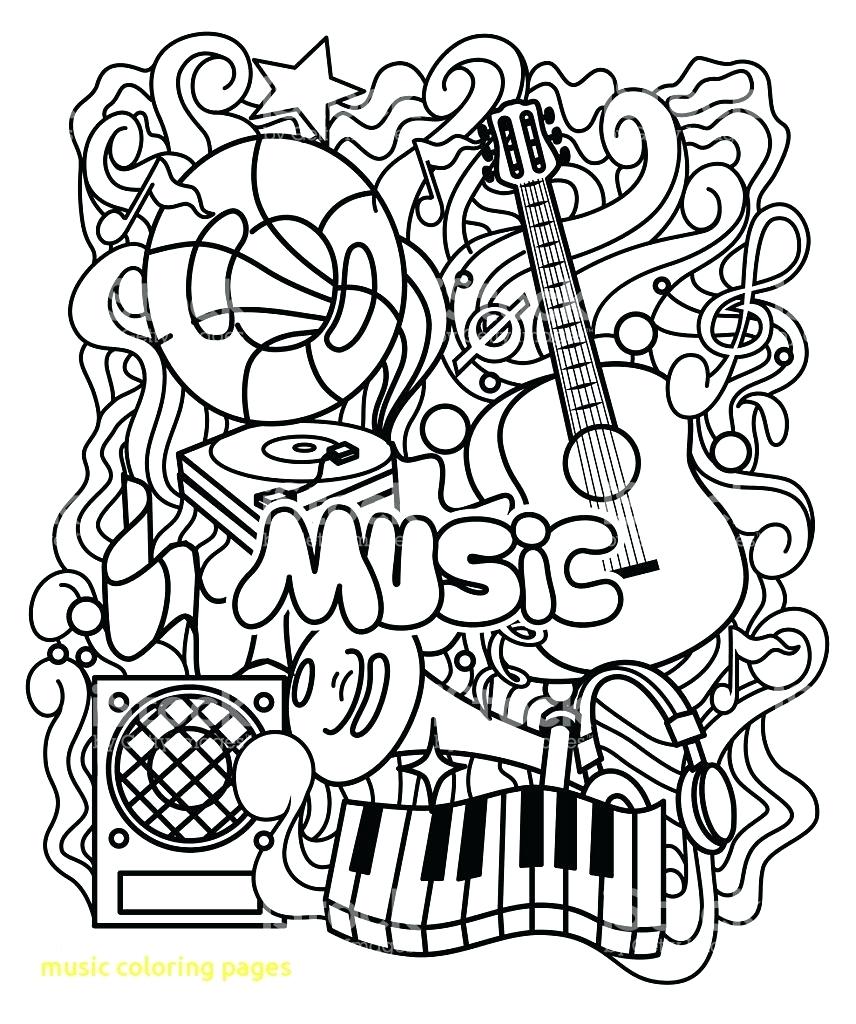 856x1024 Coloring Page Music Musical Instruments Pages With Ornament
