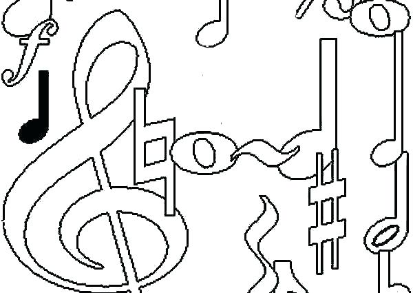 600x425 Music Note Coloring Page Music Notes Coloring Pages For Music Note